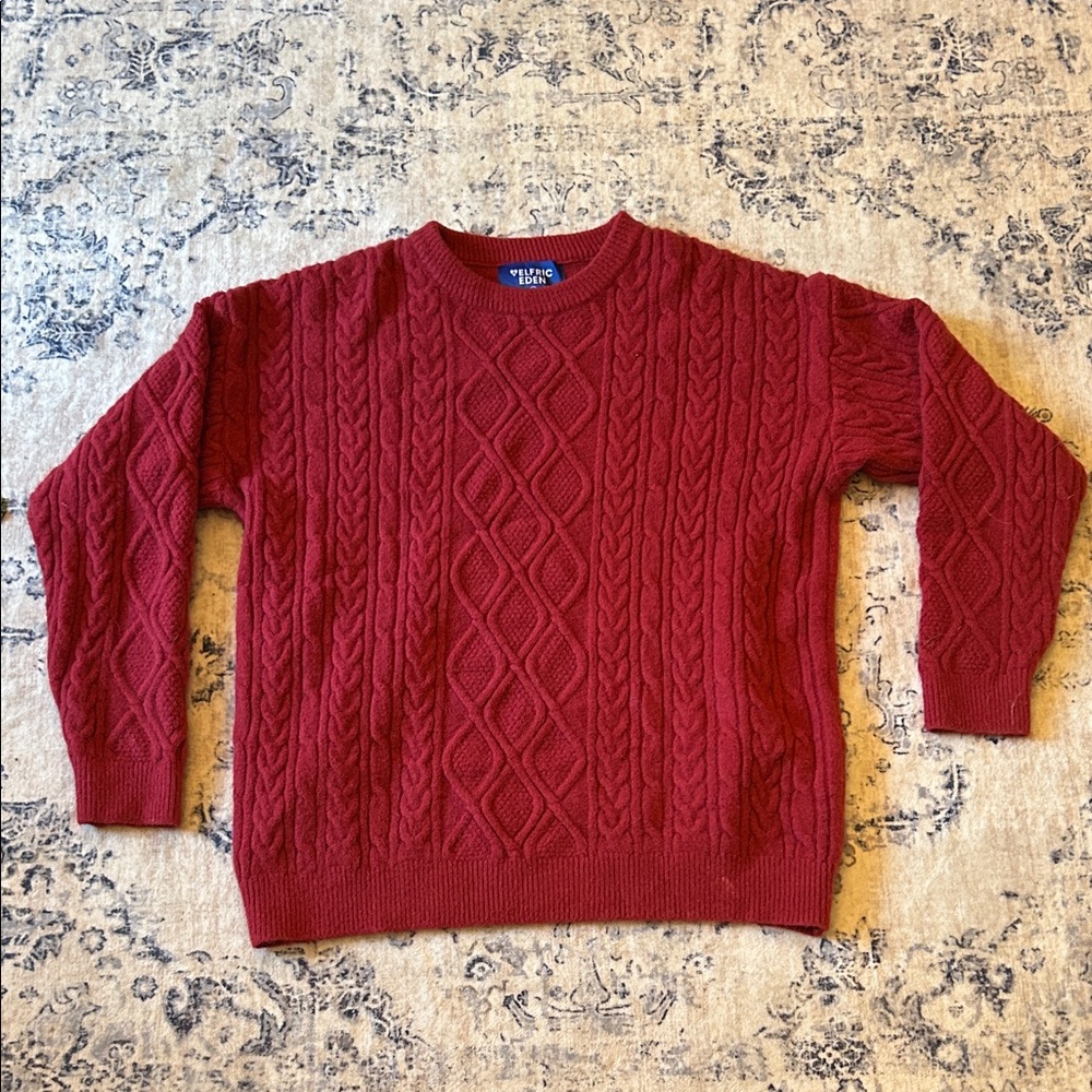 aelfric eden cable knit sweater!!